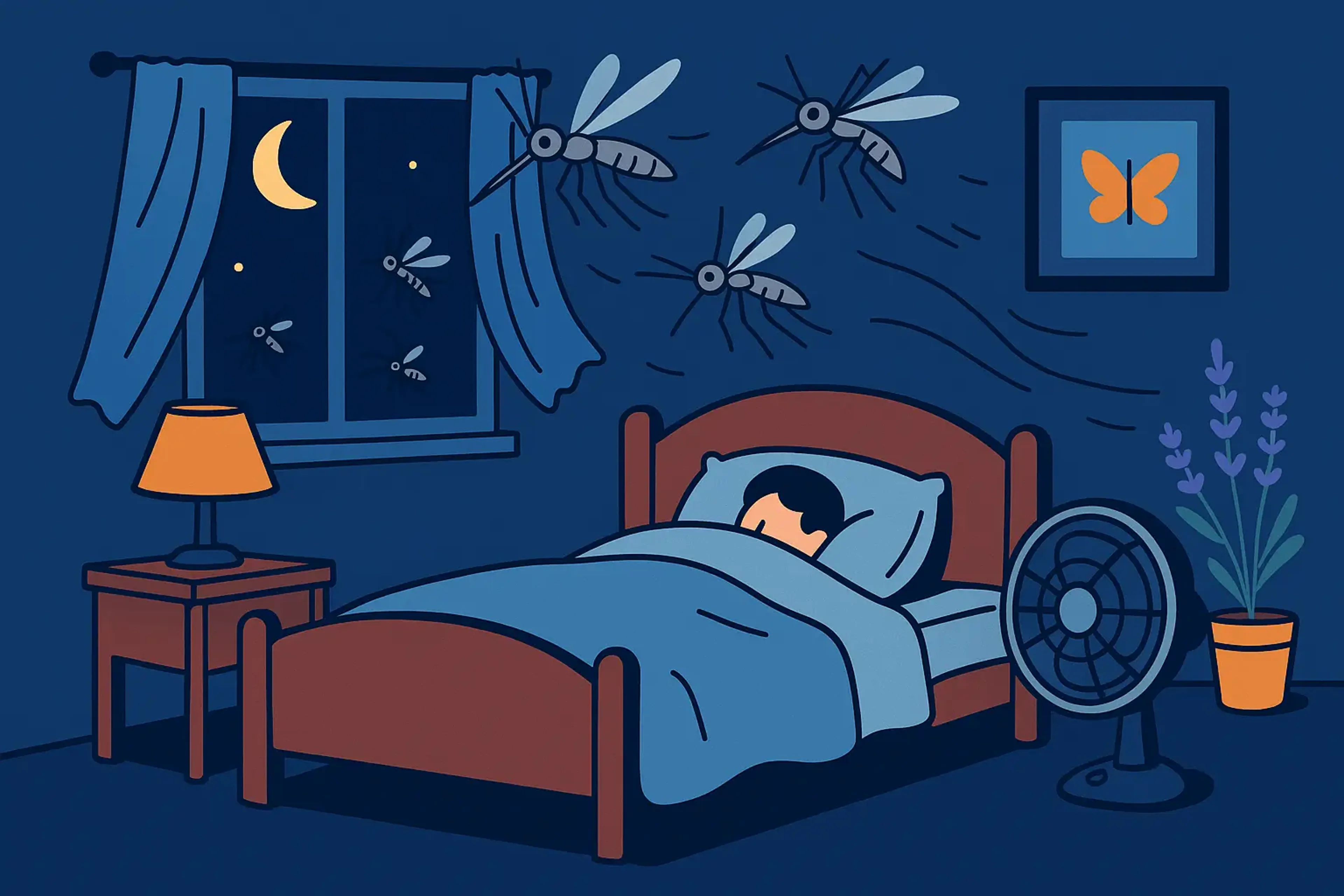 Mücken im Schlafzimmer: Was wirklich hilft