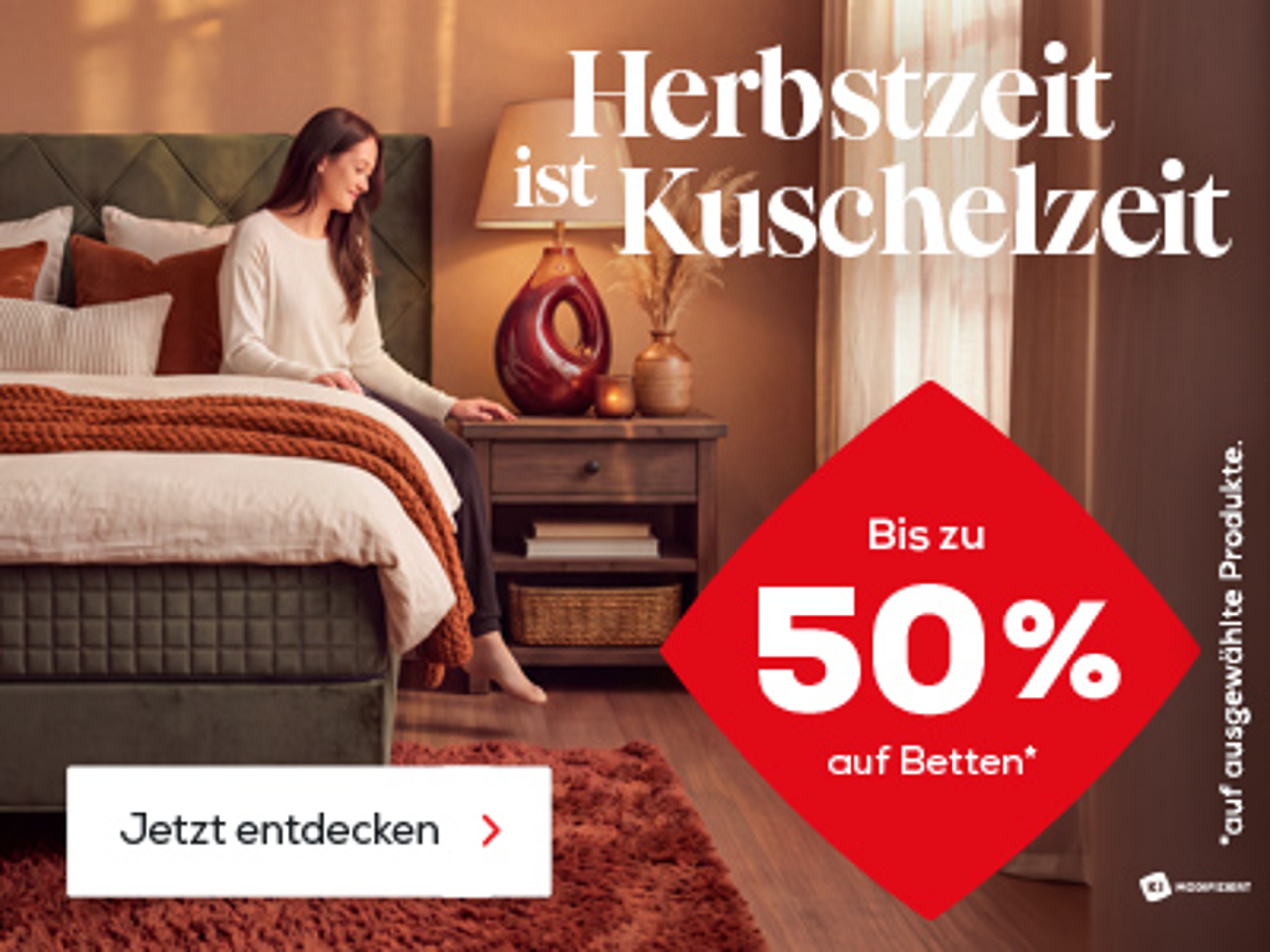 Herbst Sale. Bis zu 50% auf ausgewählte Betten. Jetzt entdecken.