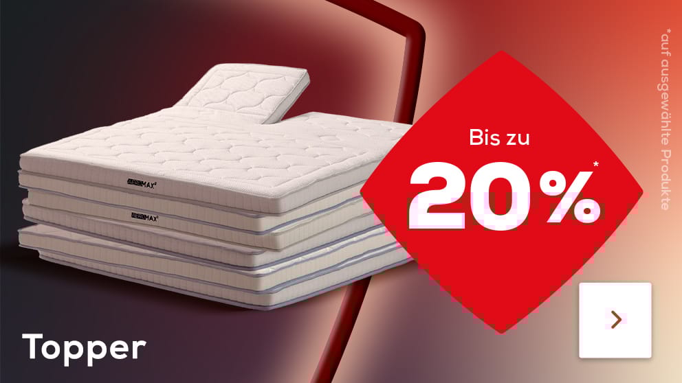 Bis zu 20% auf Topper